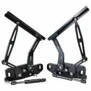 AEROFLOW Billet Bonnet Hinge Kit Suits FIT Holden HQ-WB Torana LH-UC BLACK