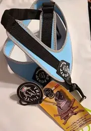 Tre Pointi Adjustable Dog Harness Blue Size Small Up To 30 Lbs Made In Italy