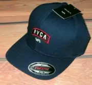 New RVCA Sports Skateboarding SK8 Apparel Navy Blue S/M Flex-Fit Hat