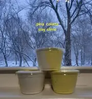 Pineapple Coconut Slime 4 Ounce Handmade Tick And Glossy Slay Slime With Charm