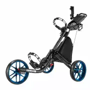 CaddyTek CaddyLite EZ-Fold Pro 3 Wheel Golf Buggy / Push Cart - Blue