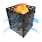 Extra Thick Burner/Portable Fire Cage/for Outdoor Yard Waste Leaf Weed Brush ...