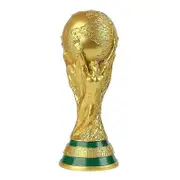 Qatar 2022 World Cup Soccer Gold Trophy Replica - Sport Memorabilia for Soccer Fans 21cm