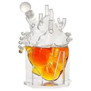 Heart Decanter Whiskey & Wine Decanter Set By The Wine Savant Organ Aerator F...