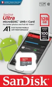 SanDisk 128GB micro SD SDXC Card For Samsung Galaxy A53 5G A03s A02s A52 5G A12