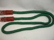ROPE camera neck strap , with lug rings , GREEN , Breathable, soft cotton, 100cm