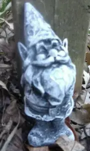 Latex gnome elf mold plaster cement mould reusable 5"H x 2"W