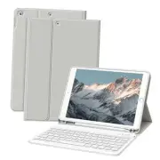 10.2 inch Case with Keyboard for iPad 9th/8th/7th Generation [Built-in Gray