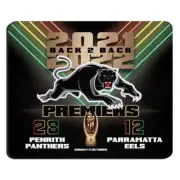 Penrith Panthers NRL Premiers Premiership 2022 Back To Back Mouse Mat Pad