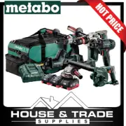 Metabo Cordless 6 Pc Power Tool Kit Paddle Switch Grinder 18v Li-Ion AU68600350