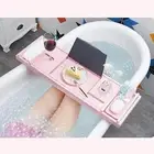 Pink BATH CADDY BATH TRAY Bath Shelf