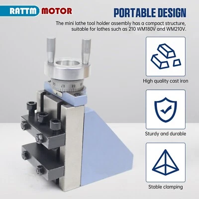 Vertical Slider Knife Tool Holder For WM210V CD210V Mini Lathe Accessories Part
