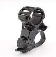 360° Flashlight Mount Holder with LED Light Clip - for Cycling and Outdoor