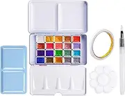 Watercolor Paint Set, Portable Watercolor Set, 20 Color Watercolor Set, Watercolor Solid Paint, Color Changing Paint Set, Multifunctional Watercolor Set, Watercolor Art Set