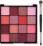 Erinde Colorful Makeup Eyeshadow Palette 16 Colors, Highly Pigmented Make up Shimmer Eye Shadow Pallete Powder, Highlighter Makeup Palette, Contour Eye Shadow Palette, Glitter Eyeshadow Palette #02