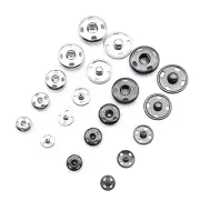 Sew-on Buttons Metal Snaps Fasteners Press Studs Buttons for Sewing
