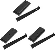 Angoily 3 Sets Floor Pull Back Hook Sit up Bar Vinyl Flooring Skirting Trim Puller Home Gym Equipment Pull up Bar Stand Laminate Flooring Spacers Station Power Rack Door Puller Black Steel