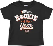 Rookie of The Year Baby Apparel for San Francisco Baseball Fans (NB-7T) (Black Toddler Tee, 7 Years)