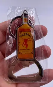 Fireball Cinnamon Whisky Bottle Shaped Opener and Keychain - MINT condition