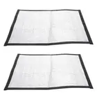 2 Pcs Pet Warm Reflective Film Tortoise Heat Mat Reptile Insulation Film Mat