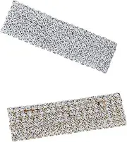 [Baluue] Elegant Diamond Hairpins Rectangular Snap Clips Alloy Hair Clamp for Women Hair Styling Tool Suitable for Party and Wedding