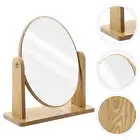 Hanging Circle Mirror Wood Tabletop Mirror Rustic Mirror Cosmetic Table Mirror