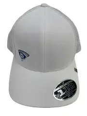 Travis Mathew Hat Cap Snapback Mens One Size White Trucker Flexfit 110 Golf NWT