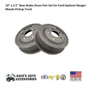 Rear Drum Brake Set 10 Inch X 2.5 Inch Fit 1980-2010 Ford Ranger Base Cab 2-Door (for: Ford)