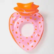 Sunnylife Luxe Tube Pool Ring Strawberry Pink