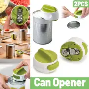 Can Opener Set 2pcs Manual Bottle Opener Stainless Steel Kitchen Tool for Home