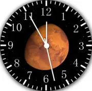 Mars Planet Frameless Borderless Wall Clock Nice For Gifts or Decor F24