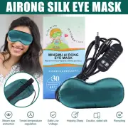 USB Electric Eye Mask Heated and Cooling 2 in 1 Natural Silk Fabric for Dry Eyes