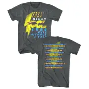 Billy Idol Men's T-Shirt Rebel Yell Tour 1984 Concert Graphic Tee Vintage Punk R