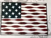 Feeling Groovy Flag Quilt Kit 84x60” Northcott And Camelot Fabrics Top Binding