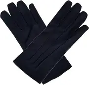 [JISEN] Men Nylon Cotton Gloves Police Formal Tuxedo Honor Guard Parade Mitten