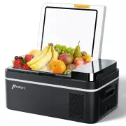 HCALORY 12 Volt Car Refrigerator 22Quart 12V Car Fridge Portable Freezer with Compressor 21L Mini Electric Cooler (-4℉~6