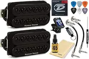 Seymour Duncan Invader SH-8n / SH-8b High Output Humbucker Pickup Set with Tonebird Bundle 11108-31-B (Black)