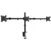 Triple Monitor Adjustable Desk Mount, Articulating Tri Stand, Holds 3 Screens...