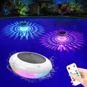 Floating Pool Lights Solar Powered, 6.5“ Vibrant RGB Colors Pool Lights That ...