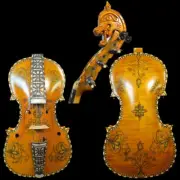 Hardanger fiddle Norwegian fiddle 4/4 violin (4*4),copy hardanger #12864