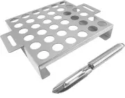 LS'BABQ Jalapeno Grill Rack with Handle and Chili Pepper Corer Tool, Sliver