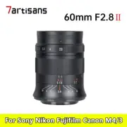 7artisans 60mm F2.8 II APS-C Macro Manual Lens For Sony Nikon Fujifilm Canon M43