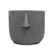 White Moose Resin Face Planter Nose Vase Pot Plant Holder Home Tabletop Decor