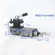 Metal Tool Holder Assembly Small Tool Holder BV20 Mini Lathe Accessories Lathe