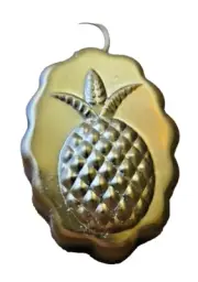Pineapple Mold Copper Color Ornament 2 1/2” With Hook