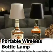 Wine Bottle Table Lamp Touch Control Wireless Tricolor Dimming Led Lamps Sensor