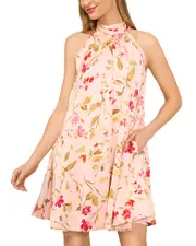 CeCe High Neck A Line Dress