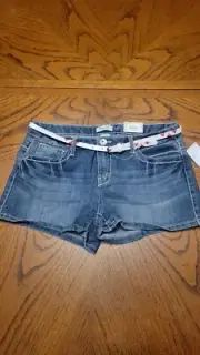 Mudd Girls Core Denim Shorts Size 16.5 Plus New