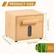 Face Towel Bamboo Storage Wood Tissue Box Drawer Design Face Towel XL BrPRM