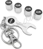 Daseeme 4Pcs OZ Racing Styling Logo Emblem Case Te Valve Core Stem Caps Theft Finger Car Wheel Tyre Rim A Cover Car Accessories Colour: C Silver